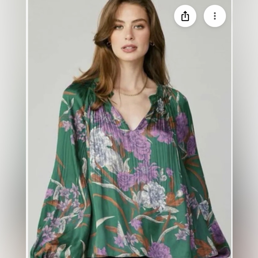 NWT - Elie Tahari Floral Blouse